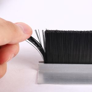 באיכות גבוהה H צורה שחור ניילון חותמות רצועת מברשת לדלת מוסך - Product Image 3