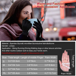 قفازات رياضية للدراجات والجري والقيادة والمشي لمسافات طويلة والتسلق، قفازات شتوية مقاومة للرياح تعمل باللمس ومضادة للانزلاق ومريحة - Product Image 6