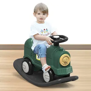Commercio all'ingrosso multifunzione 2 IN 1 <span class=keywords><strong>bambini</strong></span> IN plastica treno <span class=keywords><strong>equitazione</strong></span> cavallo a dondolo giro su giocattoli per <span class=keywords><strong>bambini</strong></span> giocattoli veicolo - Product Image 1