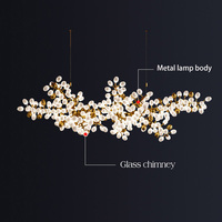 Nouveau Produit Magnifique Lustre en Verre Raisin Design Haut de Gamme, Suspension en Verre Exquise pour Salon, Appartement Personnalisé et Hall de Villa