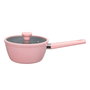 High Quality <b>Ceramic</b> Coated Pot <b>Pan</b> Silicone Glass Lids Soft Touch Handle Non Stick 9 Piece Forged Aluminium Cookware Set - Product Image 2