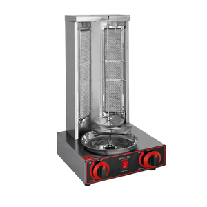Parrilla de Gas Comercial para Barbacoa Estilo Medio Oriente GB-25, Acero Inoxidable Grado 304, 300x300x490mm, Asador para Comida Occidental y Bares de Comida Rápida - Product Image 1