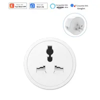 SIXWGH Tuya Wifi Smart US Prise Standard Télécommande Vocale Prise ABS avec Minuterie Universelle pour la Domotique
