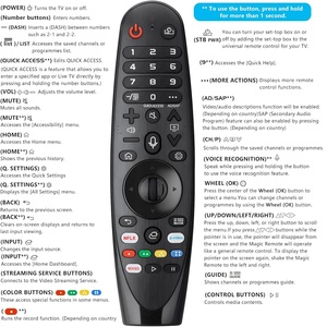Télécommande magique vocale adaptée au remplacement de la télécommande <span class=keywords><strong>LG</strong></span>-TV AKB7585501 <span class=keywords><strong>AN</strong></span>-MR20GA MR19BA MR18BA <span class=keywords><strong>MR650A</strong></span> - Product Image 6