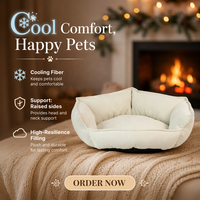 Lit pour chien en tissu rafraîchissant personnalisé, haute résilience, antidérapant, orthopédique, pour chiens et chats, fabricant OEM ODM