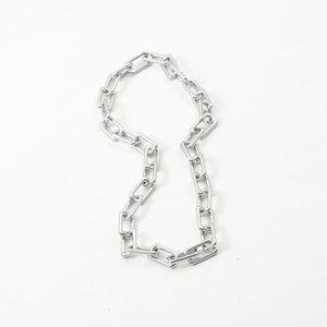 大胆なY2K風チャンキー長方形リンクチェーンチョーカーネックレス レディース用 大胆なステートメント ゴールドメッキステンレススチール ゴシックネックレス - Product Image 6