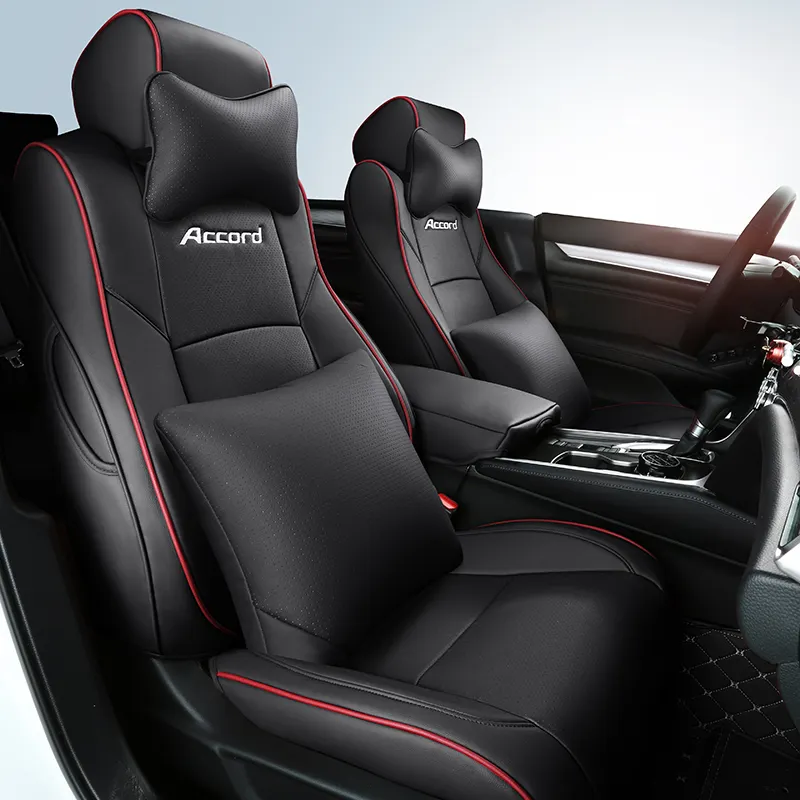 Gratis Verzending Custom Made Originele Volledige Set Lederen Accord Auto Seat Cover Voor Accord Auto Model Zitkussen