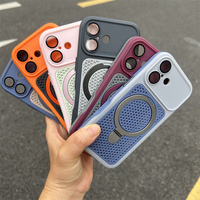 Funda Resistente al Calor para iPhone 12 13 14 15 16 17 18 Pro Max, Funda para iPhone 17 Pro Max con Soporte Azul