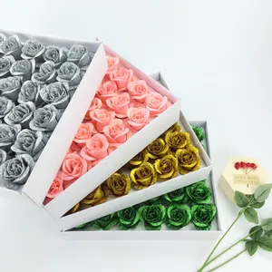 Grossisti rose artificiali decorazione regalo di san valentino matrimonio casa compleanno di lusso bouquet di natale fiori artificiali