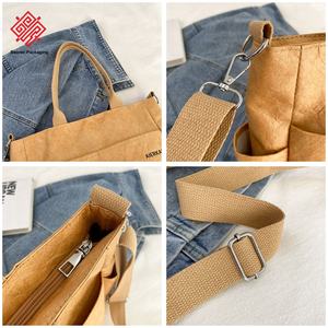 Bolsa de Mano de Papel Resistente al Agua, Lavable, Resistente a las Arrugas, Resistente a Desgarros, Ecológica, Vintage, Moderna, de DuPont/Tyvek - Product Image 5