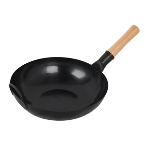 <span class=keywords><strong>Wok</strong></span> Tradicional Chino de Acero al Carbono con Fondo Plano y Mango de Madera Forjado a Mano, Estilo Cantonés, Calidad Estable y Duradera - Product Image 2