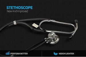 Estetoscopio profesional de aleación de titanio <span class=keywords><strong>para</strong></span> médicos, <span class=keywords><strong>para</strong></span> <span class=keywords><strong>escuchar</strong></span> el latido <span class=keywords><strong>del</strong></span> <span class=keywords><strong>corazón</strong></span>, los pulmones y el latido fetal en mujeres embarazadas - Product Image 5