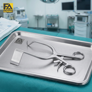 Écarteur chirurgical manuel auto-retenant en acier inoxydable 55x25mm, instrument de chirurgie générale, classe I, certifié CE - Product Image 2