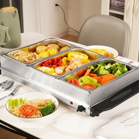 Andere Hotel & Restaurant Benodigdheden Roestvrij Staal Perfect Voor Restaurant Apparatuur Banket Elektrische Buffettafel Eten Warmer Set