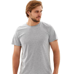 เสื้อยืดผู้ชายแบบเรียบ ผลิตจากโรงงาน ผ้าฝ้าย 100% ระบายอากาศได้ดี คอกลม ใส่สบาย สไตล์สตรีทแวร์ - Product Image 1