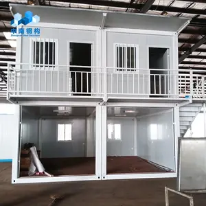 Bingkai wadah baja galvanis 20 kaki 40 kaki Modular rumah kecil pengiriman rumah