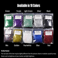 6,5cm Ice Dub Long Fly Tying Dubbing Materials Synthetische Glitzerfasern für Nymphen, Lachs, Köderfische und Streamer