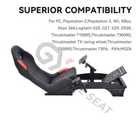 GY046 Simulateur de course automobile personnalisé avec design intégré, simulateur de conduite, ensemble de sièges, cockpit pour logitech G29, G25, G27, PC