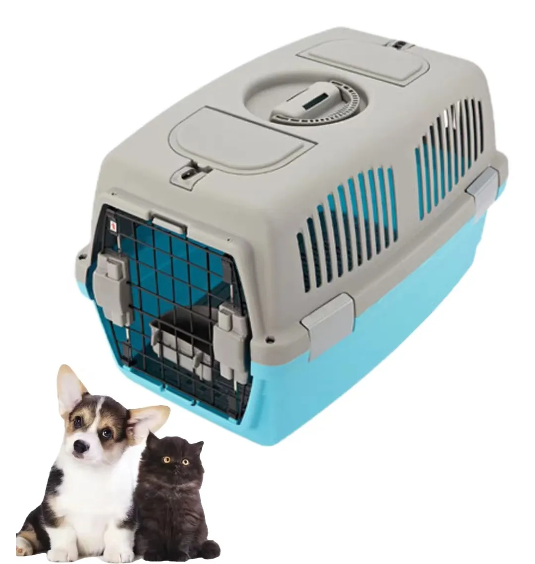 猫の犬のための高品質の耐久性のある航空会社承認のペットキャリア旅行ポータブルプラスチックケージ