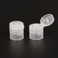 Couvercles en plastique à bouchon à vis 18mm 20mm 24mm 28mm Emballage cosmétique Capuchon en plastique à rabat