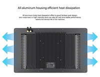 Ordinateur industriel robuste et durable, indice d'étanchéité IP67/IP69K, résistant aux hautes températures, châssis sans ventilateur en alliage d'aluminium