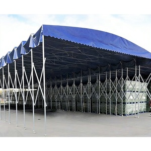 Portable push-pull <b>tent</b>, portable folding and telescopic awning, car shelter, garage, sunshade roof canopy - Product Image 5