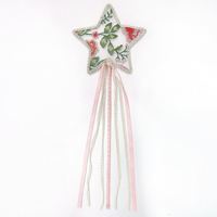 Baguette de princesse pour filles baguettes de jouet magiques pour habiller Costume d'halloween fête d'anniversaire fleurs brodées baguettes d'étoiles