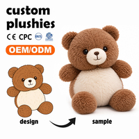 Ours en peluche personnalisé, jouet en peluche doux, créez votre propre peluche, fournisseur pour les marques de détail et les boutiques de cadeaux