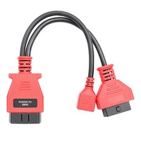Câble d'extension adaptateur OBD2 1/2 universel, analyseur de moteur, outil de diagnostic automobile 5-12V avec écran LCD 7 pouces et données en direct