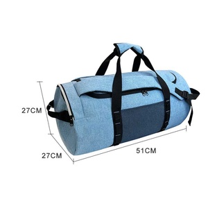 Bolsa de Viaje Grande Personalizada al por Mayor, Nuevo Diseño, de Poliéster, para Gimnasio, Ejercicio, con Cremallera, Impermeable, Portátil, para Almacenamiento - Product Image 2