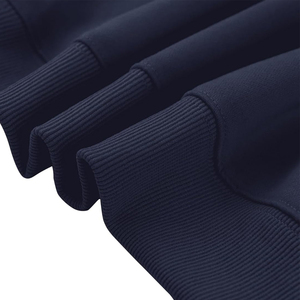 Sweat à capuche bleu marine pour <span class=keywords><strong>homme</strong></span> avec poche kangourou Ensemble streetwear d'hiver assorti avec ceinture élastique - Product Image 3