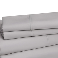Parure de draps en microfibre super douce 4 pièces, technologie de couture anti-boulochage et anti-acariens, 200 fils au pouce carré, pour la maison et l'hôtel