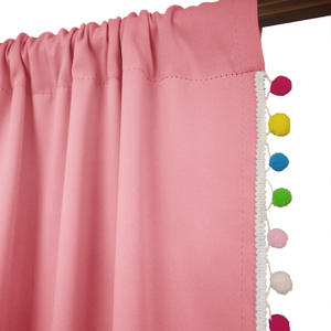 Tenda moderna per bambini <span class=keywords><strong>con</strong></span> <span class=keywords><strong>palline</strong></span> colorate, <span class=keywords><strong>tende</strong></span> oscuranti per bambini in tinta unita per camera da letto - Product Image 3