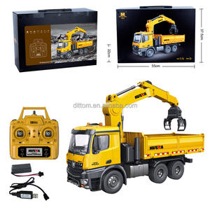 <span class=keywords><strong>Camion</strong></span> à benne basculante à grappin forestier <span class=keywords><strong>RC</strong></span> en alliage Huina 1538 1/14 2.4G 26CH Bras rotatif <span class=keywords><strong>Camion</strong></span> à grappin forestier Véhicule d'ingénierie Modèle - Product Image 6