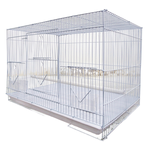 Große 60x43x41cm Komfortable faltbare Vogelkäfig White Bird house Zucht tür Einfach für Pfingstrose Lovebird Pet Living Solid Box - Product Image 2