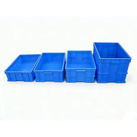 Caisses en plastique ondulé empilables et emboîtables de bonne qualité et caisse de déménagement en plastique à paroi pleine empilable et robuste