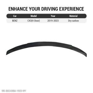Kit de Carrocería AMG <span class=keywords><strong>C43</strong></span> de 4 Puertas, Fibra de Carbono Seca, Faros Antiniebla, Alerones, Divisor Delantero, Difusor Trasero, Extensiones de Faldones Laterales para <span class=keywords><strong>Mercedes</strong></span> Benz - Product Image 4