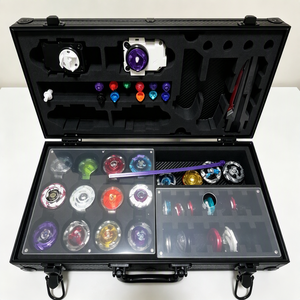 <span class=keywords><strong>Beyblade</strong></span> X & Infinity Nado : Étui de présentation portable en aluminium pour toupies, collection, lanceur de combat et accessoires - Product Image 6