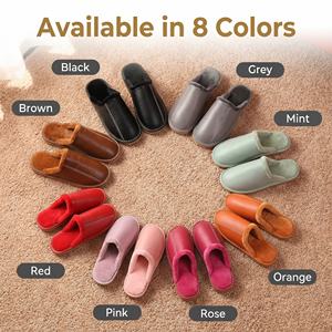 Sandalias Unisex de Plataforma Yearning, Cuero Vacuno Genuino, Forro de Franela, Lujosas, Impermeables, Antideslizantes y Transpirables - Product Image 5