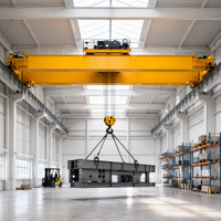 Pont roulant à double poutre de style européen Yiteng, capacité 40 tonnes, palan électrique 2,5 tonnes, hauteur de levage 20m, portée 10m, moteur de levage