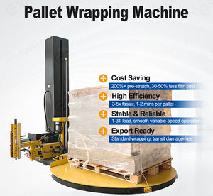Enrouleur de palettes automatique contrôlé par PLC certifié CE, <span class=keywords><strong>film</strong></span> pré-étiré, protection IP54 pour les applications alimentaires et de boissons - Product Image 6
