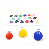 Botones a Presión de Plástico Ecológico POM de Cuatro Piezas en Colores Personalizables para Prendas o Pañales