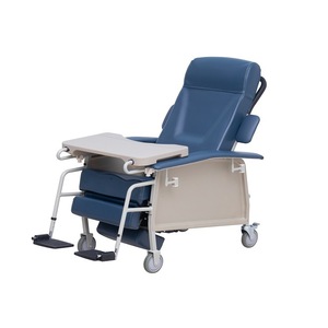 Topmost Reclining Hospital <b>Chair</b> Blue Adjustable Headrest Footrest Portable Multifunctional For Elderly Care - Product Image 5