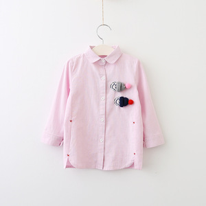 Kid's <b>Light</b> Color Stylish Formal Designs Embroidery <b>Cheap</b> Shirts Made in China - Product Image 3
