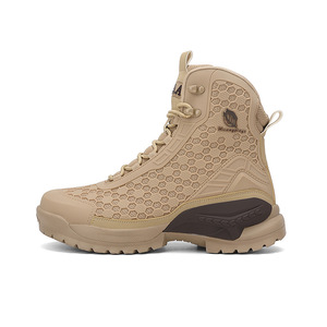 SFB20 5AA Leaf <b>Silver</b> Tactical Boots Camouflage <b>Mesh</b> Waterproof Outdoor Hiking Shoes All Seasons High <b>Top</b> - Product Image 4