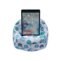 Coussin d'oreiller tablette support d'oreiller pour lire support de tablette souple gris confortable visualisation coudée pour IPad, tablettes, Kindle,
