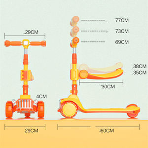 Vente en gros de Scooters à pédales pour enfants, 3 roues Flash - Product Image 3