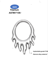 G23 perhiasan tubuh anak-anak, Perhiasan Tubuh trendi Titanium untuk anak-anak, anting tindik, kancing Helix, cincin hidung Septum, untuk pertunangan pernikahan atau hadiah
