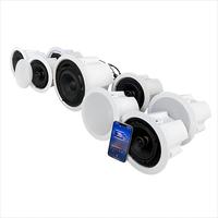 Système Home Cinéma 7.1 Canaux Encastrable au Plafond WIFI+ Construction Métallique Blanc - Haut-parleur Multi-Pièces pour Chambre et Salon