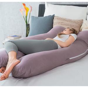 Oreiller <span class=keywords><strong>de</strong></span> <span class=keywords><strong>grossesse</strong></span> en forme <span class=keywords><strong>de</strong></span> <span class=keywords><strong>U</strong></span>, <span class=keywords><strong>coussin</strong></span> <span class=keywords><strong>de</strong></span> maternité pour le corps entier, soutien pour le ventre, le dos et les jambes, avec housse amovible lavable - Product Image 3